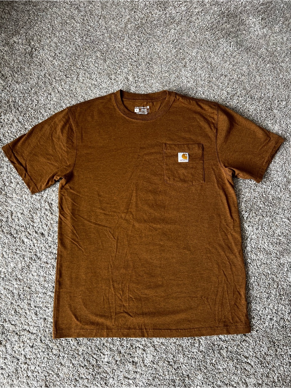 Carhartt Short-Sleeve Pocket Tee in Brown